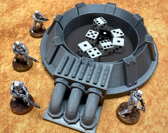 Dice Tray Chemical Tank 28mm 32mm - Great for Star Wars Legion / Infinity / Warhammer 40k - Line of Sight Blocking Terrain