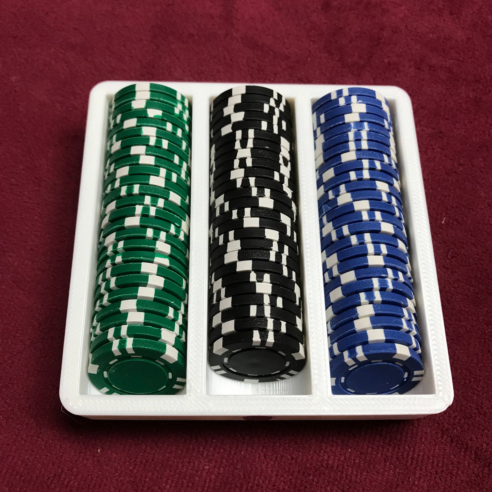 Mini Poker Chips Tray and Lid for Board Games With 22mm Slots Etsy