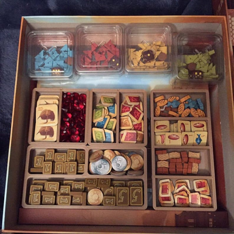 Interlocking Game Piece Trays Square Tiles for Board Games Etsy