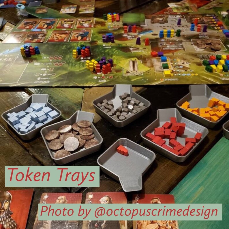 FACTORY SECONDS: Stackable Board Game Token Trays With Bagging Funnel ...