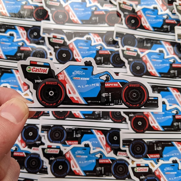 Alpine A521 (Alonso & Ocon) Sticker