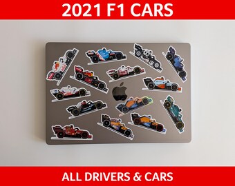 ALL 2021 Formula 1 car stickers - all drivers and manufacturers