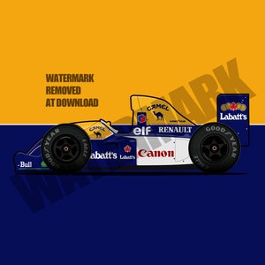 a PINS PIN ENAMEL CAR AUTO AUTOMOBILE F1 WILLIAMS RENAULT ELF CANON