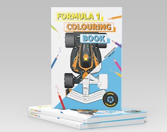A4 Formula 1 Colouring Book - Kids & Adults. Ideal Christmas Present