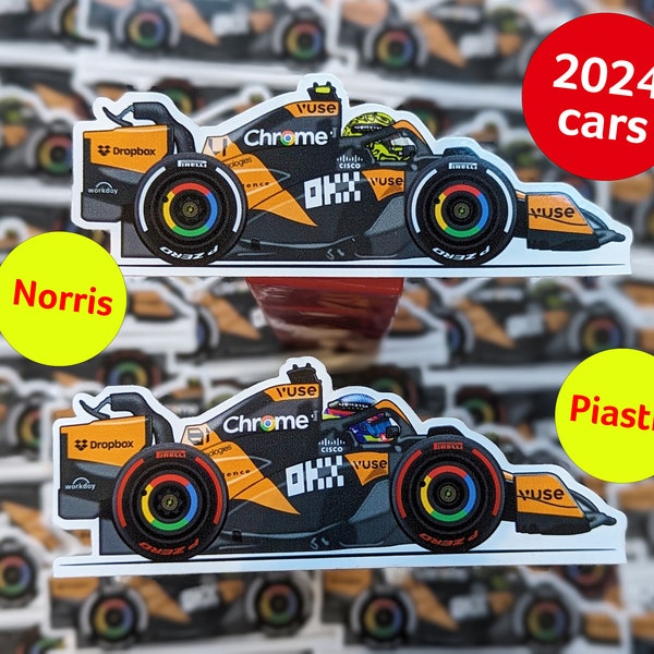 McLaren MCL38 (Norris & Piastri) Sticker Decal - 2024