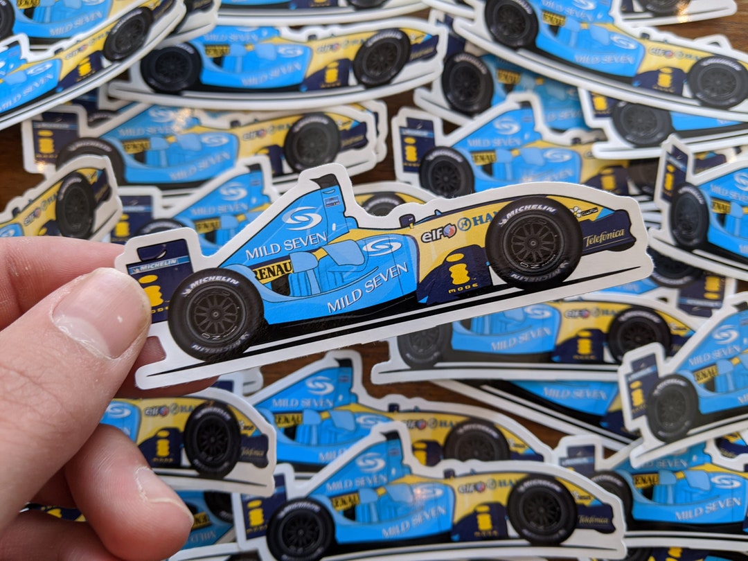 Renault R25 alonso Formula 1 Car Sticker - Etsy