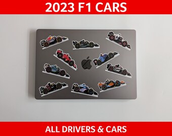 2023 Formula 1 car stickers/decals - 10cm