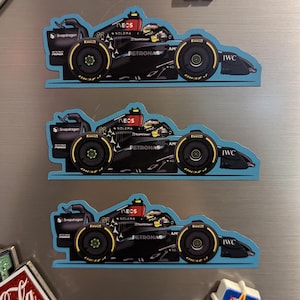 Mercedes W15 (Hamilton) Formula 1 car Magnet 2024