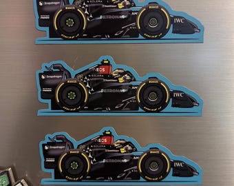 Mercedes W15 (Hamilton) Formula 1 car Magnet 2024