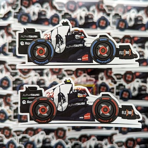 AlphaTauri AT04 (De Vries & Tsunoda) Sticker Decal - 2023