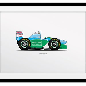 Benetton B194 Poster A4 & A3
