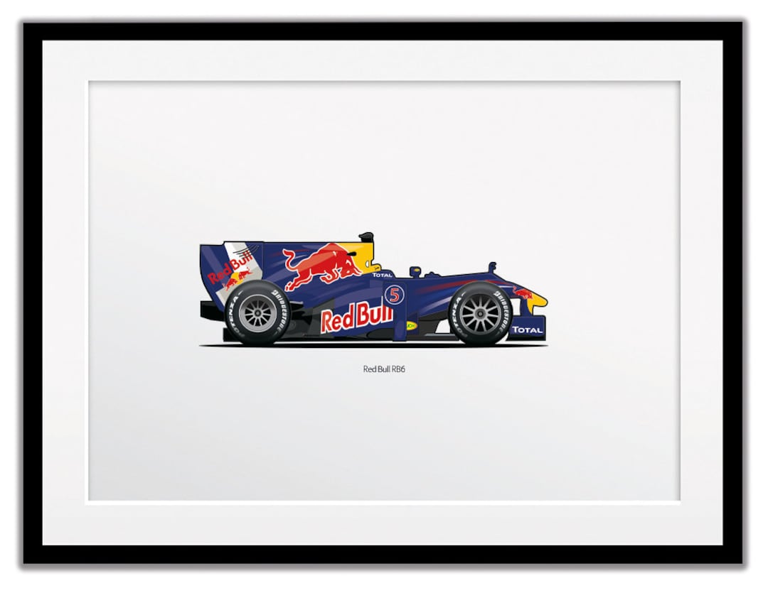 raket Vejfremstillingsproces Sober Red Bull RB6 Formula 1 Car Poster A4 & A3 - Etsy