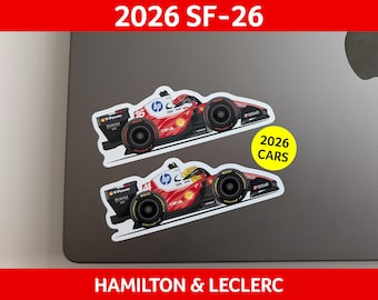 2026 Ferrari SF26 (LeClerc/Hamilton) Sticker Decal - Hamilton & Leclerc