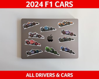 2024 Formula 1 car stickers/decals - 10cm
