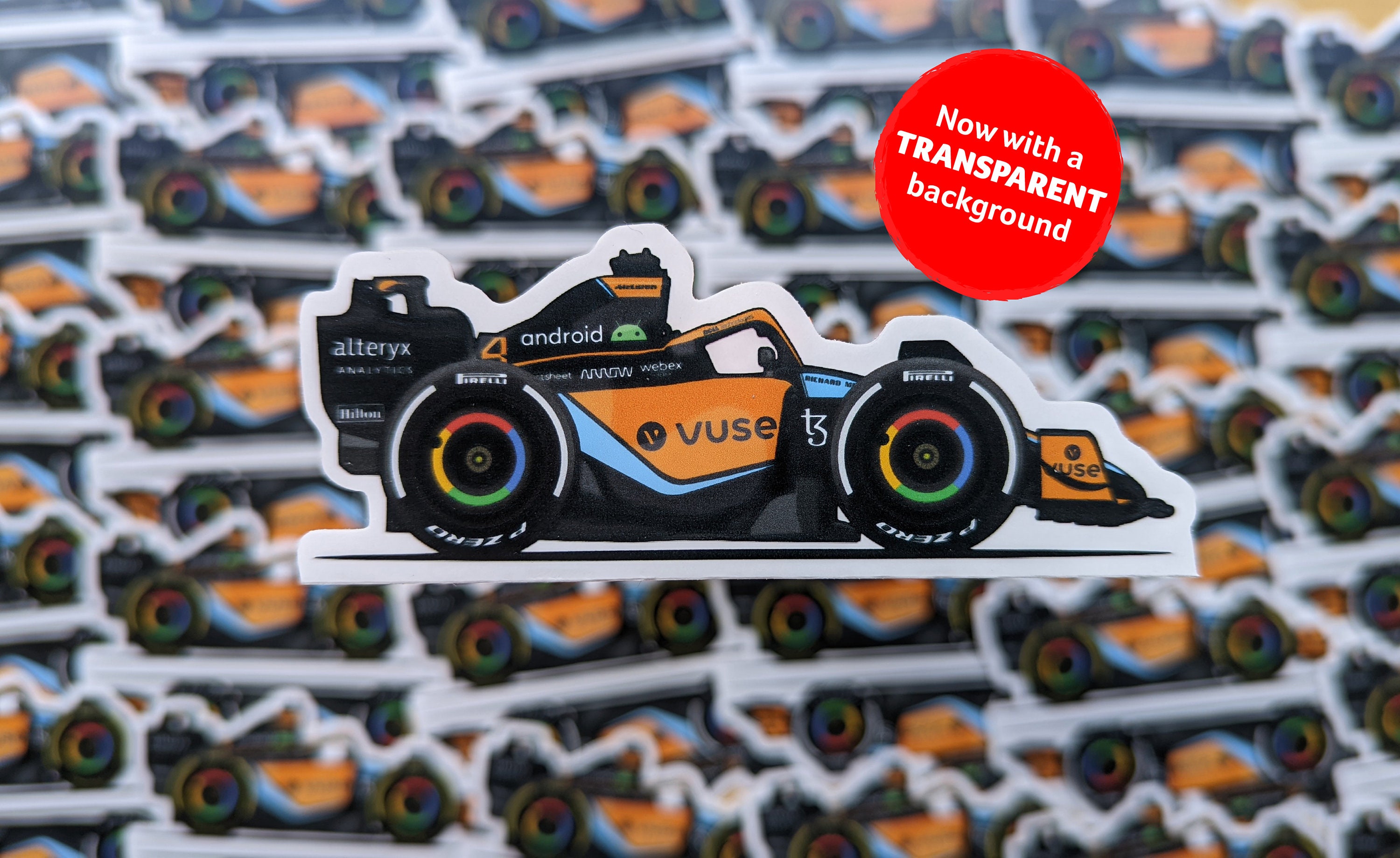 Mclaren MCL36 norris & Ricciardo Sticker Decal 2022 Etsy