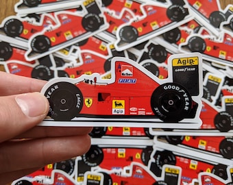 Pegatina del coche de Fórmula 1 Ferrari 641