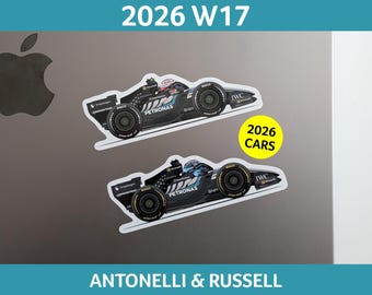 2026 Mercedes W17 (Antonelli & Russell) Sticker Decal