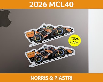 2026 McLaren MCL40 (Norris & Piastri) Sticker Decal