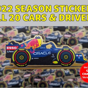 2022 Season Formula 1 STICKERS - ALL cars & drivers