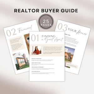 Step By Step Home Buying Process Real Estate Marketing Brochure Editable Canva template