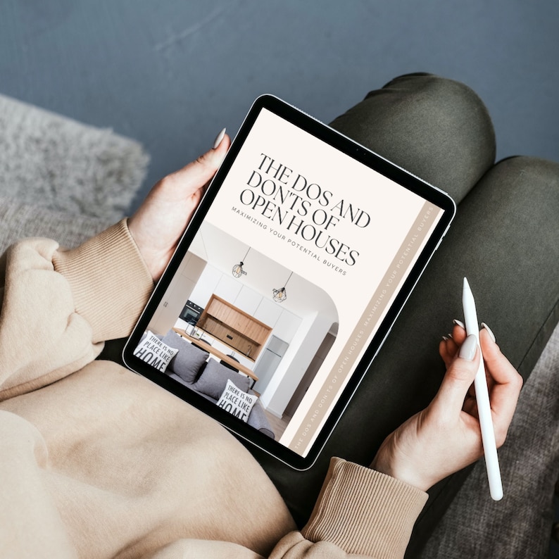 Editable Open House Guidebook, Canva Printable Template for Real Estate ...