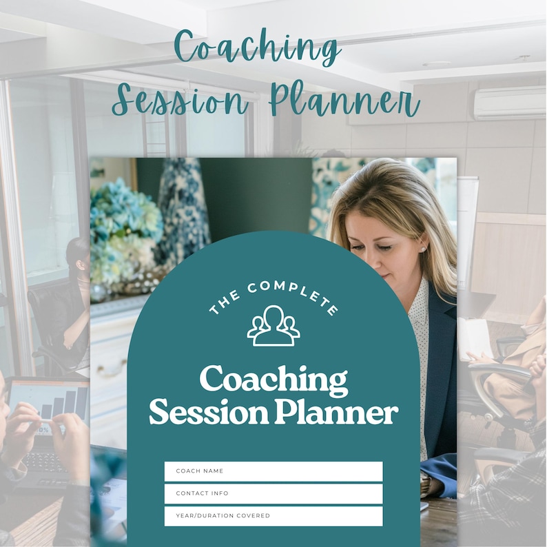Canva Template, Editable Coaching Session Planner, Business Coaching ...