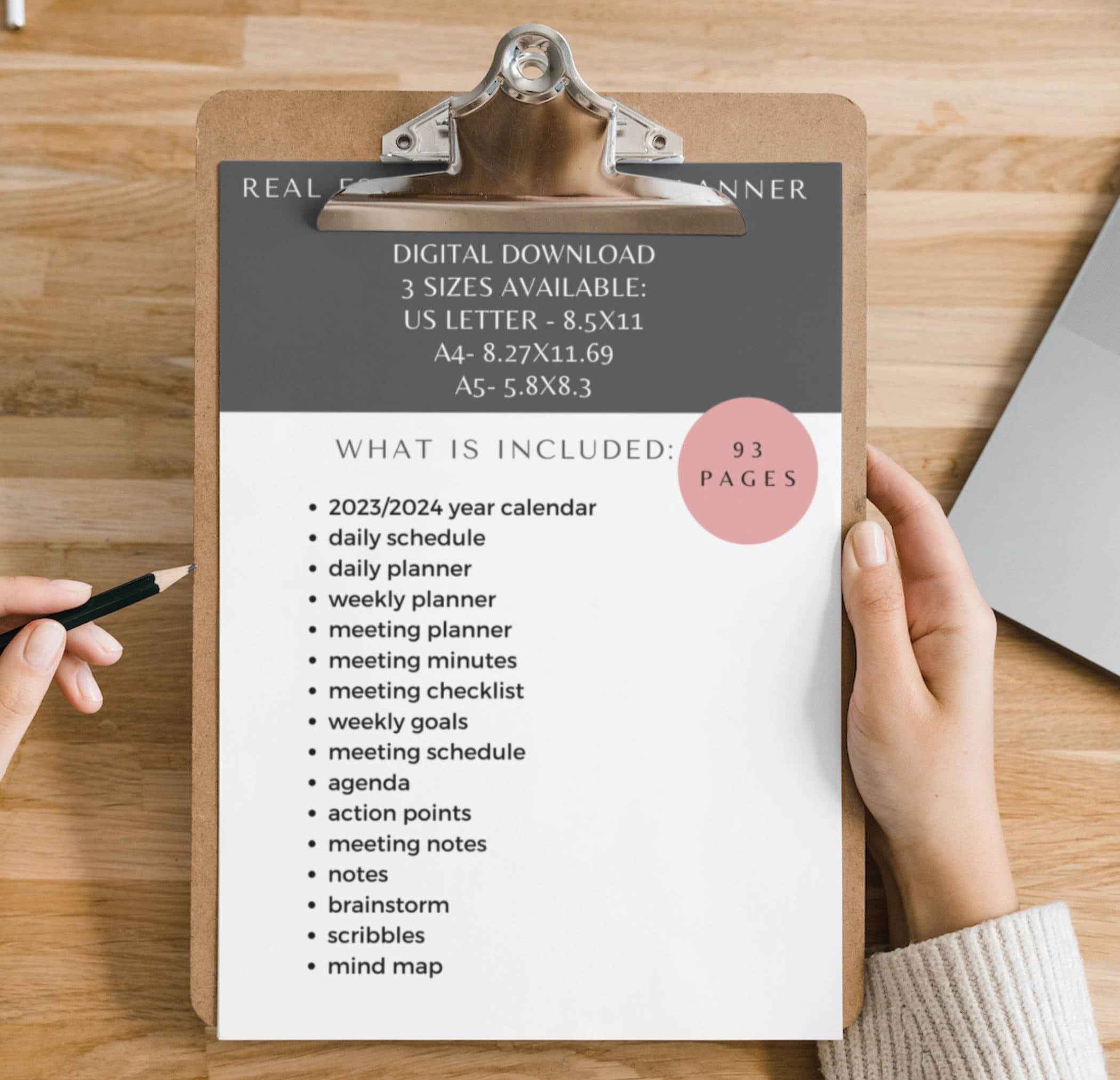 Realtor Daily Routine Real Estate Manager 2024/2025 Yearly Planner Realtor Daily Planner Real ...