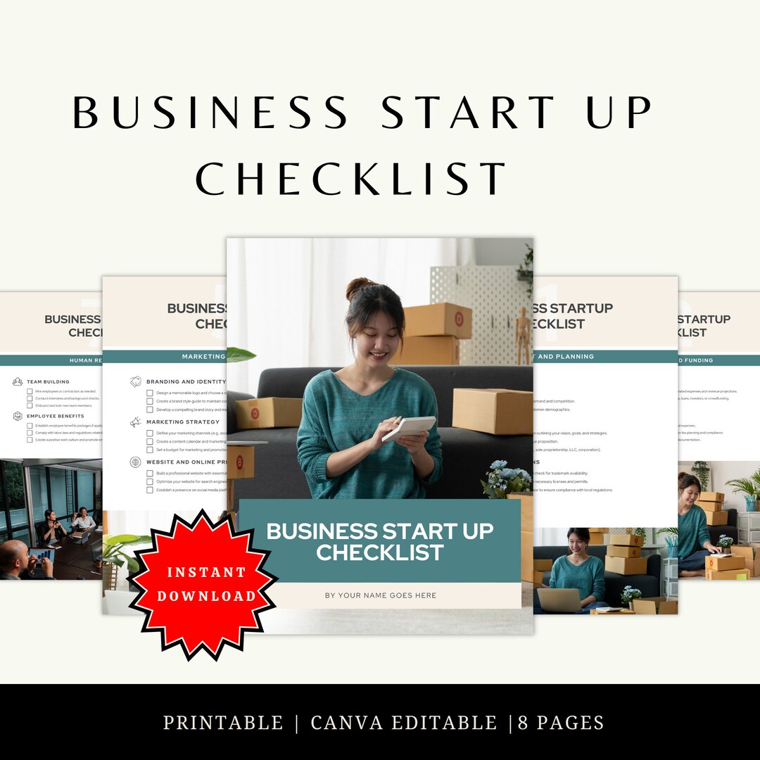 Business Start up Checklist Small Business Owner Roadmap Business Coach ...