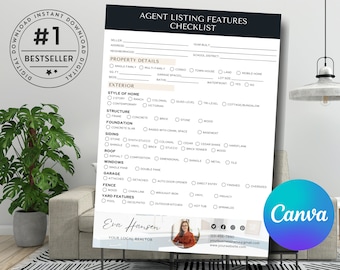 Agent listing features checklist Real estate Property checklist Residence Listing tips realtor Agent House specifics Checklist home features