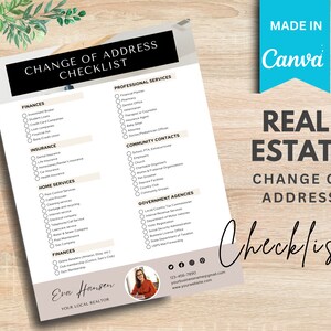 change of address Template