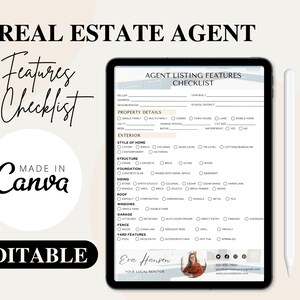 Agent Listing Features Checklist Real Estate Property Checklist ...