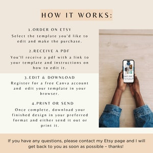 Peut inclure: Comment &eacute;diter et t&eacute;l&eacute;charger un mod&egrave;le num&eacute;rique. Instructions pour commander, recevoir, &eacute;diter et imprimer un mod&egrave;le num&eacute;rique. L'image montre une personne utilisant un smartphone pour &eacute;diter un mod&egrave;le. Le texte sur le t&eacute;l&eacute;phone dit "Contact our Studio".