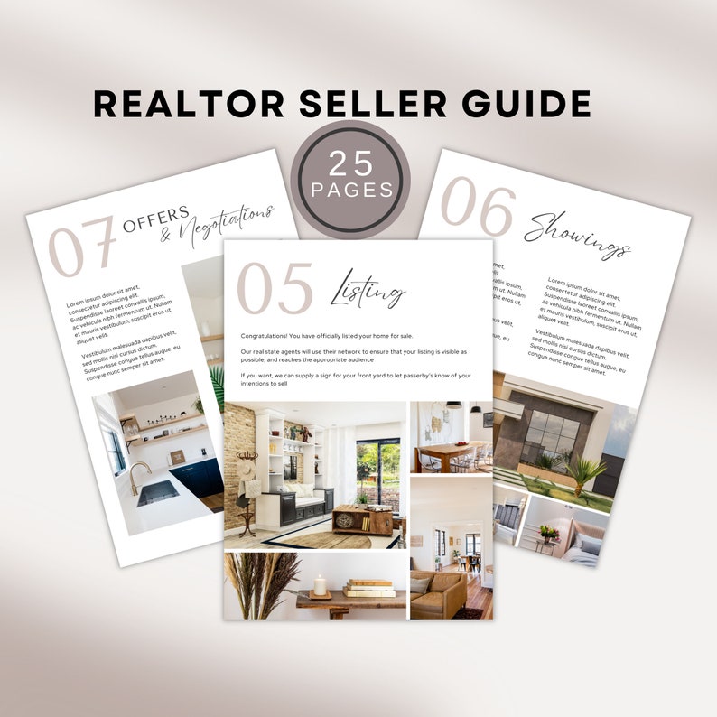 Home Seller Guide Real Estate Selling Packet Realtor Step by Step ...