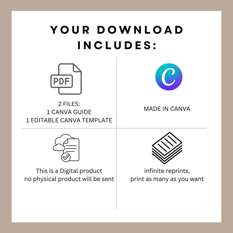 Editable Canva template