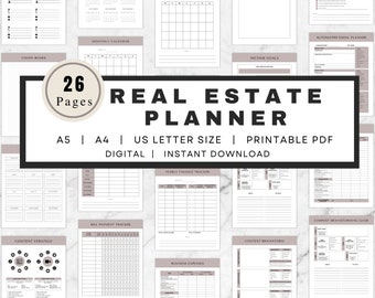2024 2025 Real estate manager planner Real Estate Business work plan Realtor Marketing sale Strategy Plan Real estate agent Marketing Plan