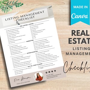 Listing management Checklist