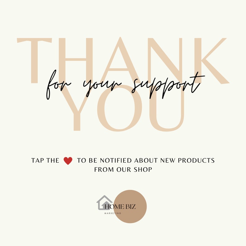 May include: Thank you for your support. Tap the heart to be notified about new products from our shop. Home Biz Marketing.