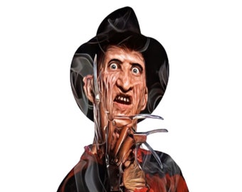 Freddy Krueger Sublimation, Freddy Krueger png, Freddy Krueger Shirt, Clipart Design Halloween, Digital Download, Tshirt, Tees