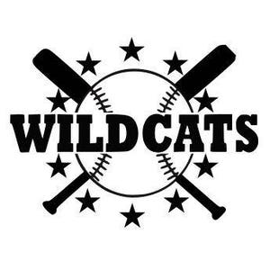 Wildcats Baseball svg, baseball cut file, baseball mom svg, Baseball svg DXF EPS Silhouette Studio Cut File Digital Cut Files Cricut