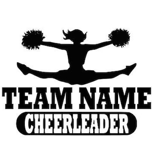 Cheerleader SVG, DXF, EPS, Ai design cutting files for Silhouette Studio and Cricut Design space High School Team Sport