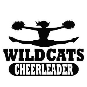 Wildcats Svg, Wildcats Cheerleader Svg, Cheerleader Svg, SVG, DXF, EPS, Silhouette Studio, schneiden Dateien, digitale geschnittene Dateien, Cricut Design