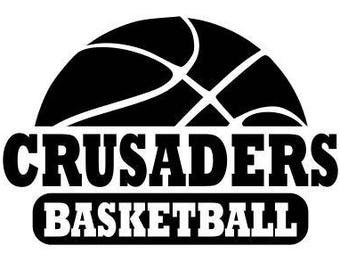 Crusaders svg, Crusaders Basketball svg, Basketball svg, SVG, DXF, EPS, Silhouette Studio, Cut File, Digital Cut Files, Cricut Design