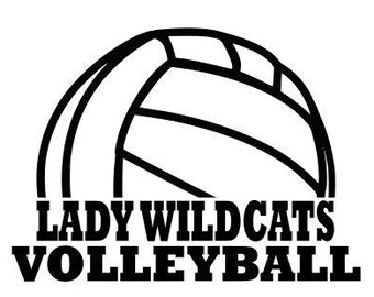 Wildcats High School College Volleyball SVG File Cutting, DXF, EPS design, cutting files for Silhouette Studio and Cricut Design space