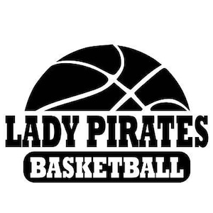 Lady Pirates svg, Pirates Basketball svg, Basketball svg, SVG, DXF, EPS, Silhouette Studio, Cut Files, Digital Cut Files, Cricut