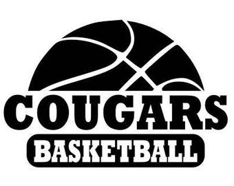 Cougars svg, Cougars basketball svg, basketball svg, SVG, DXF, EPS, Silhouette Studio, Cut Files, Digital Cut Files, Cricut