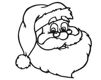 Santa Face Svg Etsy