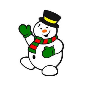 Frosty the snowman | Let it snow snowman | Frosty Clipart | Christmas cutting file svg, dxf, eps, Cricut Design Space,  Silhouette Studio