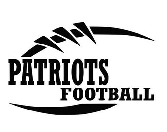 Patriots Football high school college SVG File Cutting, DXF, EPS design, cutting files for Silhouette Studio and Cricut Design space Sport