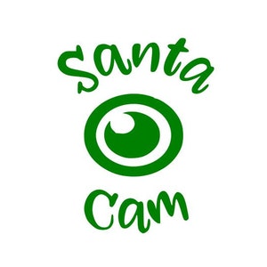 Santa Cam svg, santa camera svg, santa surveillance, santa cam ornament santa cam clipart santa cam cut file christmas cam svg cricut dxf