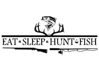 Deer Heads and Antlers  Fishing Pole Silhouette SVG, DXF and EPS vinyl cut Files, for Cameo and Cricut Explore machines.